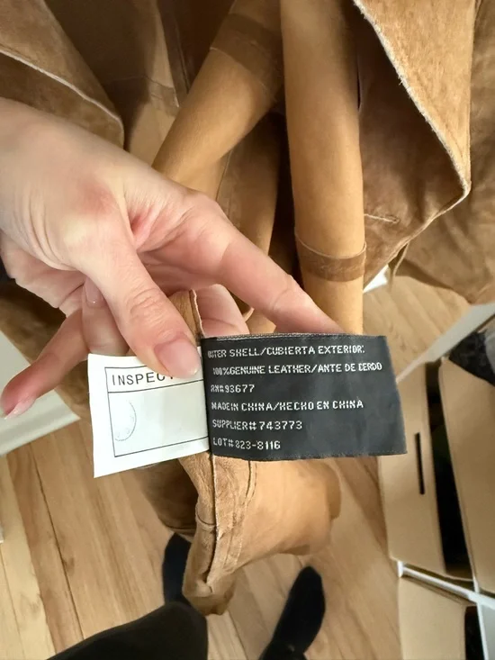 Birou bisou Suede Trench Coat / Dress ( missing cord/ sold without belt) size XS - Picture 6 of 6